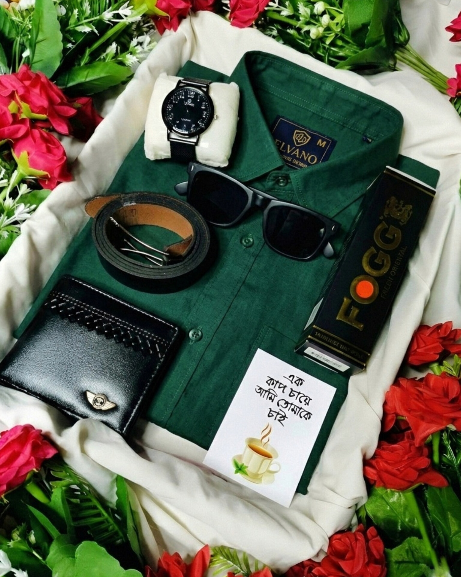 Deep Green Colour || Shirt Combo