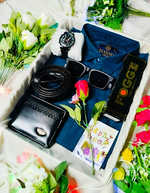 Petrol Blue Shirt Combo